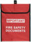 Firechief HSDA4 Dokumentenmappe, weicher Beutel, A4, Rot