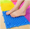 yobeyi Akupressur Fußmatte Spiel Fußreflexzonen Walking Fuß Teller Massage Pad Schmerzlinderung simulieren Durchblutung 2 Pcs, blau