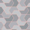 Portfolio 270334 Geometric Wallpaper - Grey/Rose Gold