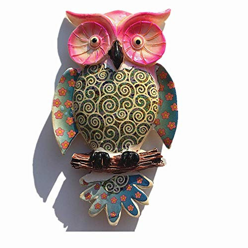Hand Painted 3D Owl Fridge Magnet Home kitchen Decoration Magnetic Sticker Craft Refrigerator Magnet