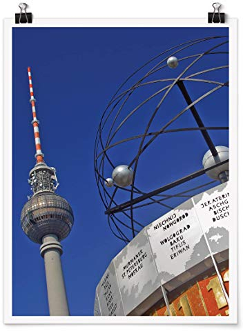 Bilderwelten Poster Wanddekoration Berlin Alexanderplatz Selbstklebend seidenmatt 100 x 75cm