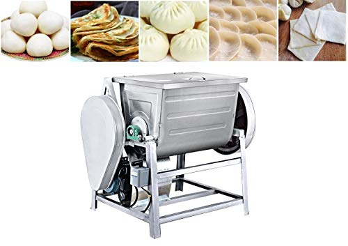 txmachine® 15KG Stand Mixer Commercial Food Mixer Electric Mixer Stainless Steel Dough Mixer for Dumpling,Noodle(220V/50HZ,with Flat Blade)