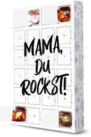 Adventskalender mit Pralinen von Ferrero Mama, Du rockst! artboxONE Adventskalender Typografie