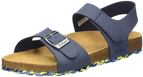 KICKERS Jungen Unisex Kinder Sunkro Sandale, Marine, 33 EU