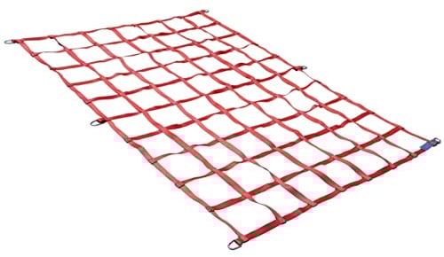 Ladungssicherungsnetz, 1800 x 1200 mm, mit D-Ringen für Transporter, Transporter Netz, Netz für Pakete