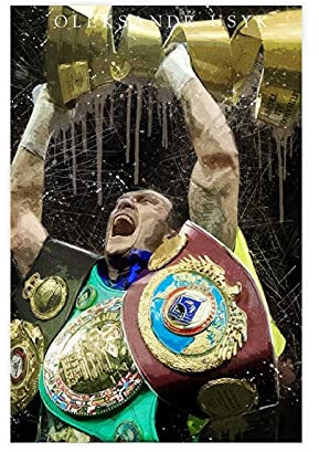 Oleksandr Usyk Poster Boxwand Leinwand Wand Schlafzimmer Dekor Bild Sport Landschaft Büros Raumdekor Geschenk UnRahmen: 40 × 60 cm