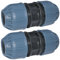 AERZETIX - C51159 - Set di 2 manicotti/raccordi di riparazione a compressione Ø20mm 10 bar per tubo acqua - connettore/riparatore per tubo giardino/irrigazione - in polipropilene