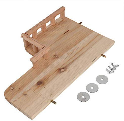 Hamsterkäfig Plattform, hölzerne Rest Plattform Barsch Stand Board Habitat Käfig Ecke Regal mit Geländer für Hamster Kleintiere klettern