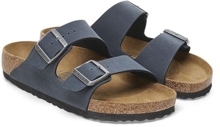 Birkenstock Arizona SFB, Sandali a Punta Scoperta Donna, Grigio Basalto, 40 EU Estrecho