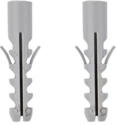 Cofan Set di viti verticali | Fissaggio per il water | M5 x 75 | Set composto da due viti, tappi e tasselli