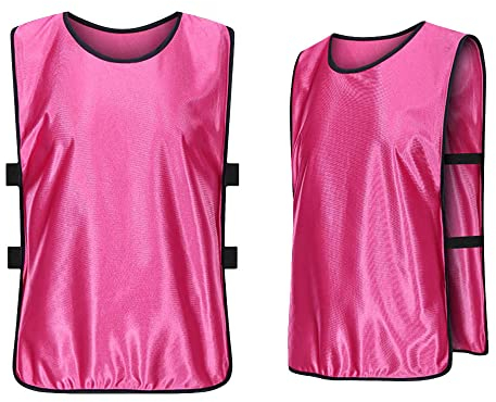 Cheuling 12 Stück Sport Trikot Leibche Fußball Trainingsleibchen für Kinder und Erwachsene, Markierungshemd Trainingsleibchen Team-Spiel Bibs für Herren Damen Senioren Junioren