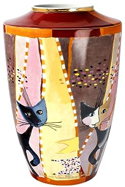 Goebel Rosina Wachtmeister Vase Sottosopra aus Fine Bone China, Maße: 16cm x 16cm x 24cm, 66-861-10-1