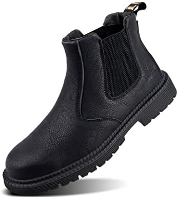 IYVW SAFETY 815 Arbeitsschuhe Herren S3 Leicht Sicherheitsschuhe Damen Atmungsaktive Stahlkappenschuhe Schwarz 44 EU