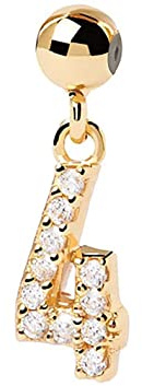 PdPaola Damen-Charm 925er Silber Kristall One Size 88582233