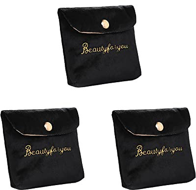STARRY G Lot de 3 sacs de rangement pour serviettes hygiéniques, pochette pour tampons hygiéniques, sacs hygiéniques portables pour adolescentes, femmes, porte-monnaie, sac à main, petites poches pour