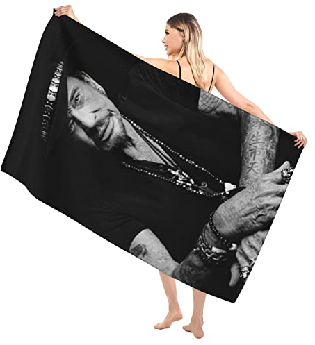 Johnny Leo Smet Hallyday Serviettes de bain Serviette de bain de qualité supérieure pour salle de bain, absorbante, douce, serviette d'hôtel pour un usage quotidien, serviettes de douche 51x31.5in