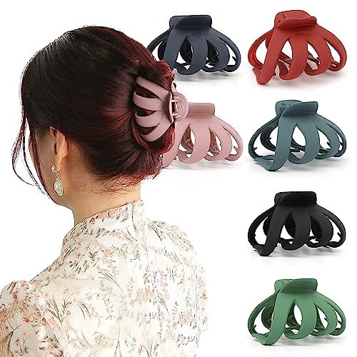LATRAT 6 Stück Haarklammern Octopus Klammer Haarklammern für Frauen mit dickem Haar für Dickes Haar, Rutschfeste Haarspangen Clips Klauen