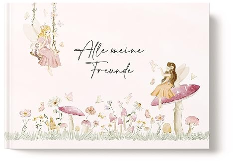 heeaven Freundebuch Fee für Kinder | DIN A5 Hardcover | Freundschaftsalbum Mädchen | Freundealbum zum Schulanfang oder Geburtstag | Freundschaftsbuch [Hardcover]