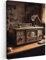 MuchoWow© Wandbilder 50x70 cm Schlafzimmer Home Deko Wohnung Bild Wohnzimmer Fotoleinwand Wand Bilder Leinwand Wall Decor Vintage - Radio - Alt - Schreibtischlampe