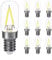 DSLebeen E14 LED Kaltweiß Glühbirne Kühlschranklampe 2W 250LM Ersatz Glühlampe 25W, 6000K Mini LED Birnen für Nachtlicht, Salzlampe, Kronleuchter Nicht Dimmbar 230V AC 10 Stück