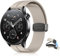 KeHowy 22mm Cinturino per Xiaomi Redmi Watch 5 Active/Watch 5 Lite/S4 Sport/2/S3/S1/S1 Pro/2 Pro, Silicone Magnetico Cinturini per Amazfit Balance/Bip 6/5/Cheetah Pro/GTR 4/GTR 3 Pro/GTR 3 - Starlight