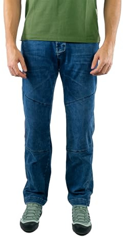 Jeanstrack Pantaloni da Trekking da Uomo da Arrampicata Elastici e Resistenti – Pantaloni da Escursionismo – Comfort e Stile per la Montagna (L, Turia, Aciano)