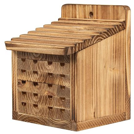 BalterFF Bienenhäuser für den Garten Insektenbienenhotel Zimmermann Holz Bienenhaus Außenbox