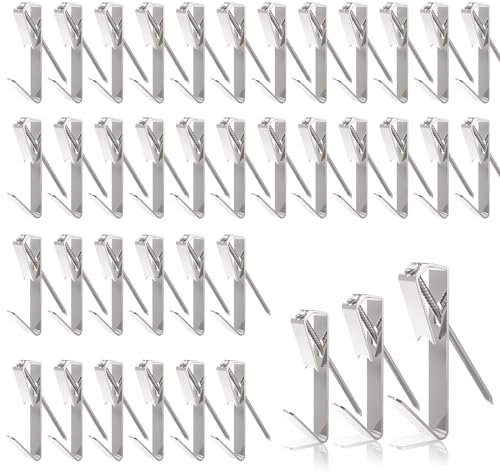 WD&CD 184PCS Ganchos para Colgar Cuadros de Acero Inoxidable, Cuelga Facil, Perchas para Cuadros con Clavos para Marcos de Fotos Bolsos Ropa Sombrero Espejo Colgar, Cuadros de Oficina, Reloj, Plata