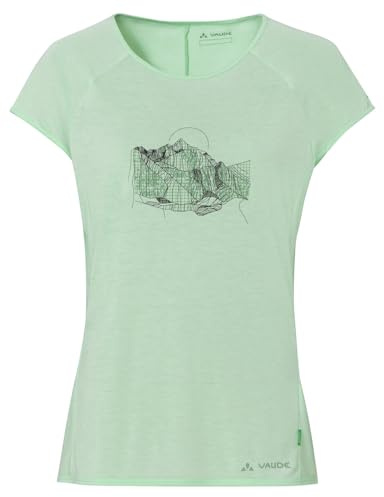 VAUDE Women's Tekoa T-Shirt II, Lässiges Damen T-Shirt, Jade/Dusty fern, 38