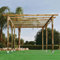 Kit Pérgola De Madera Para Jardín | (4x3.6x2.4 M) + Postes (9x9m) | Madera Resistente Tratada En Autoclave 3