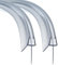 QOROCO Duschdichtung Gebogen 2x 70cm für 6-8mm Glastüren, mit länger Gummilippe(Lippen 20mm), Situationen mit größerer Bodenfreiheit, Vorgebogene PVC Ersatzdichtung für Runddusche, Rundbadewanne