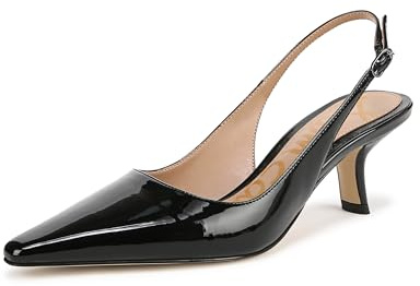 Sam Edelman Women's Bianka Sling Pump Black Patent 9.5 M