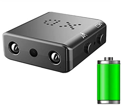 Action Camera, Mini telecamera Full HD 1080P Protezione della sicurezza domestica Visione notturna Micro Cam Motion Detection Videoregistratore segreto nascosto TF(Camera with 32G,Built In Battery)