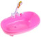 Toyvian Bañera Eléctrica con Rociador Piscina para Muñecas Duradera y Ecológica Pilas AAA