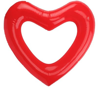 TINAYAUE Grand Flotteur Radeau Flotteurs en Forme de cœur Anneau de Piscine Gonflable Bouée Piscine Plage, Jouets de Décoration de Fête, Plage 120CM