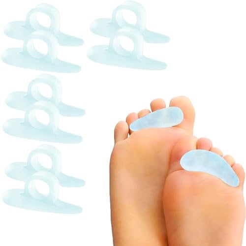 Hammer Toe Corrector, Hammer Toe Separator Splints, Hammer Toe Bandages, Fabric Toe Wraps for Correcting Hammer Toes- 8 Pieces