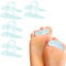 Hammer Toe Corrector, Hammer Toe Separator Splints, Hammer Toe Bandages, Fabric Toe Wraps for Correcting Hammer Toes- 8 Pieces