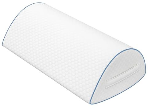 pozico Kniekissen für Seitenschläfer – Ergonomisches Beinkissen mit Memory Foam – Lagerungskissen für Knie, Beine & Rücken – Nackenrolle Mit Tragelasche & Waschbarem Bezug