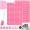 Mexgcom 2 Stück Silikon Backmatte Hundekekse, Mini Hundeknochen Form + Fußabdruck Form, Antihaftend Backmatte Hundekekse Mit Bürsten- und Teigmesser für DIY Hundeleckerlies, Kekse, BPA-Frei