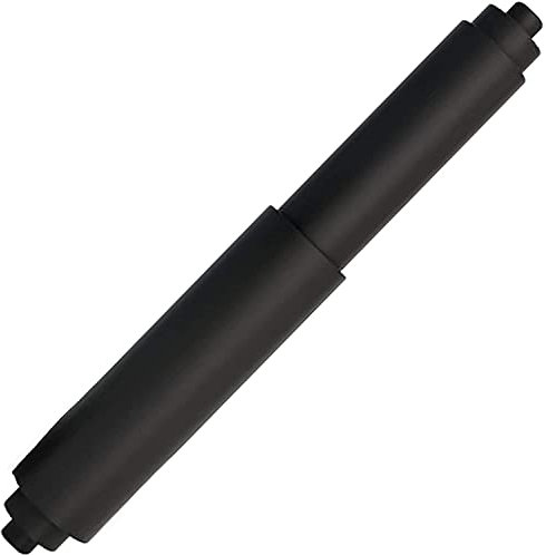 Toilet Paper Roller Holder (7 Inch) Black Plastic (Spring Loaded) Replacement Spindle Rod Roll Extender Fits Large Bathroom Rolls Fashion design