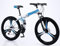 Faltrad Klapprad 24 Zoll Fahrrad mit mechanischem Scheibensystem, 21-Gang-Klapp-Mountainbike, verstellbare Sattelhöhe, integrierte Räder A,24 Zoll
