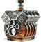 V8 Engines Whisky Bottle, V8 Engines Style Whisky Bottle Funny Whiskey Glass Decanter For Whisky And Car Lovers