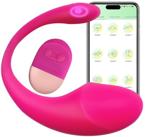 Trustown App Egg Vibrator Bullet Vibrator Vibrierendes Ei Fernbedienung Tragbar G Punkt Weiches Silikon Wasserdicht Wiederaufladbar Sexspielzeug für Erwachsene