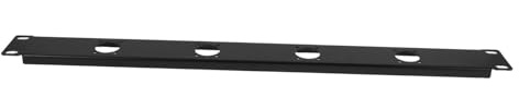 ibasenice Kabelorganisator 4-port für Audiogeräte mit Staubschutz 1u Klappbares Rackpanel aus Kaltwalzstahl für Studioanwendungen und Audioverzerrung