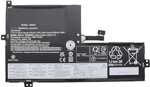47Wh L22D3PG0 Batterie d'ordinateur Portable Remplacement pour Lenovo pour IdeaPad Flex 3 Chrome 12IAN8 100e pour Chromebook Gen 4 Série SB11K08436 5B11K08430 L22M3PG0 SB11K08429 L22B3PG0 L22X3PG0