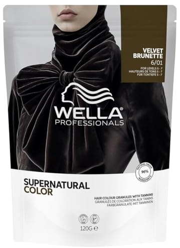 Wella Professionals Supernatural Color – Professionelle Semi-Permanente Haarfarbe – Mit Tanninen zum Färben, Stärken & Reparieren des Haares – 6/01 Samt Braun – 120g