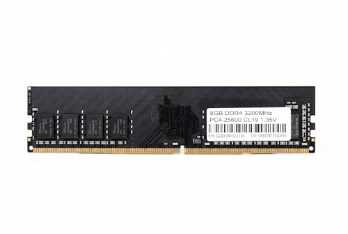 ionz - 8GB (1x8GB) DDR4 RAM - UDIMM 3200MHz, PC4-25600 CL19 1.35V Desktop System Memory, High-Performance Computer Memory, Module Upgrade - OEM (8.0, GB)