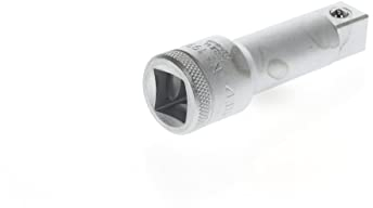 GEDORE Steckschlüsselverlängerung, 1/2'' 12,5 mm 4-kant Antrieb, 76 mm lang, Adapter, Werkzeug, 1990-3, Stahl verchromt