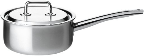 Steelpan met deksel Ø200mm 2.70 Ltr Spring 0415510620 Brigade | Mehrschicht-Edelstahltopf, 5-lagiger Aufbau, induktionsgeeignet, backofen- und spülmaschinenfest, Innenskalierung