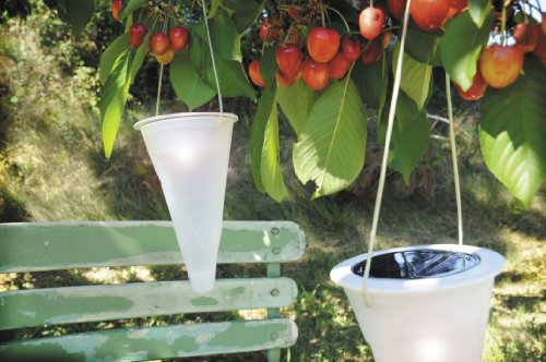 Blachere JFS066 Solarlampe Solarleuchte Cornet Eistüte LED weiß